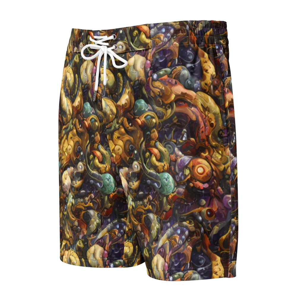 Baroque Current on Men's Board Shorts — Front