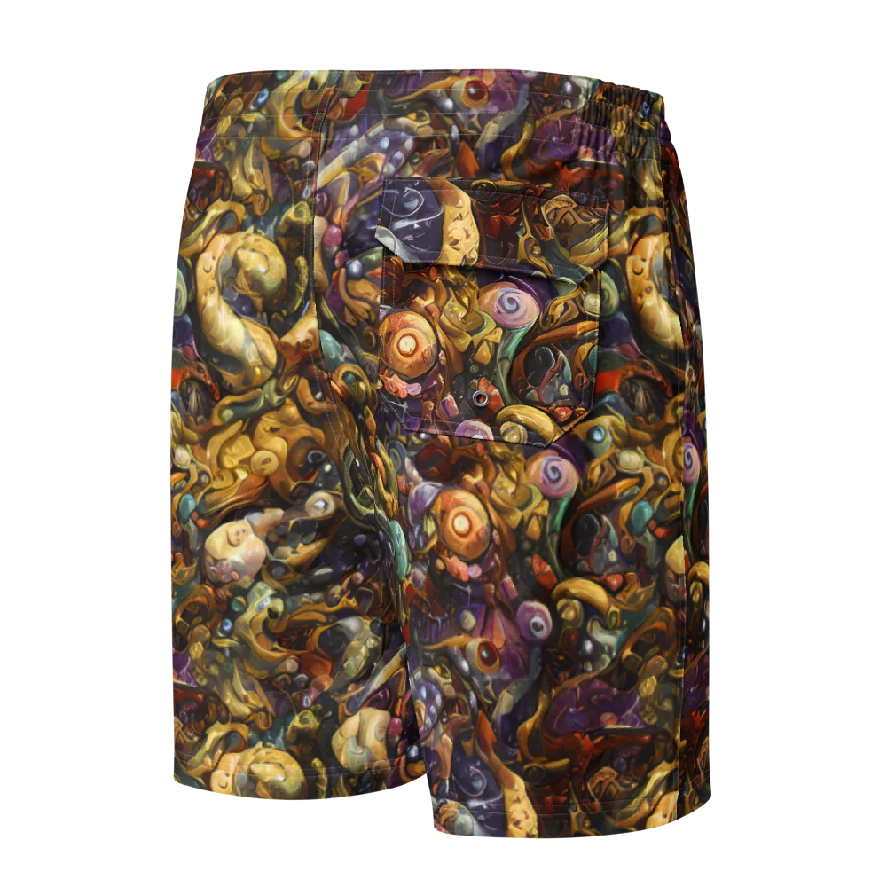Baroque Current on Men's Board Shorts — Back