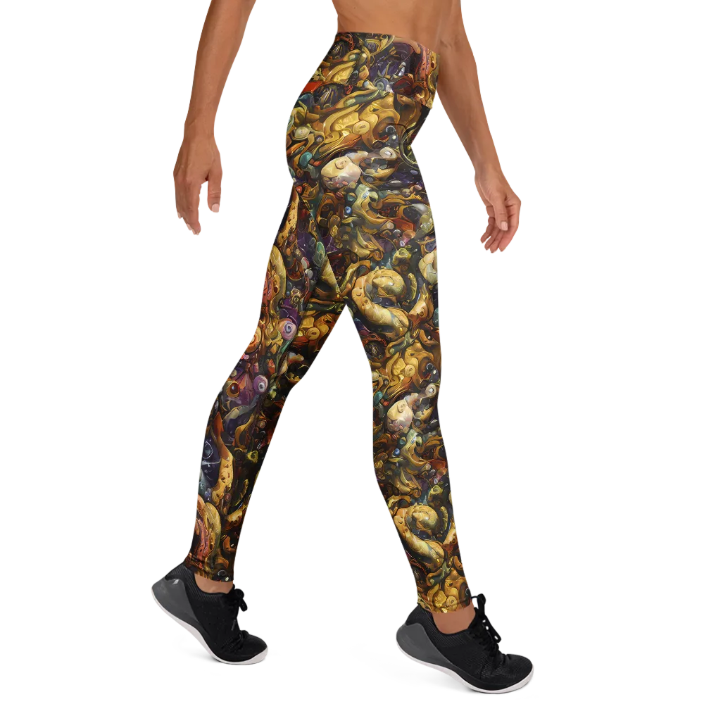 Baroque Current on Yoga Leggings — Right