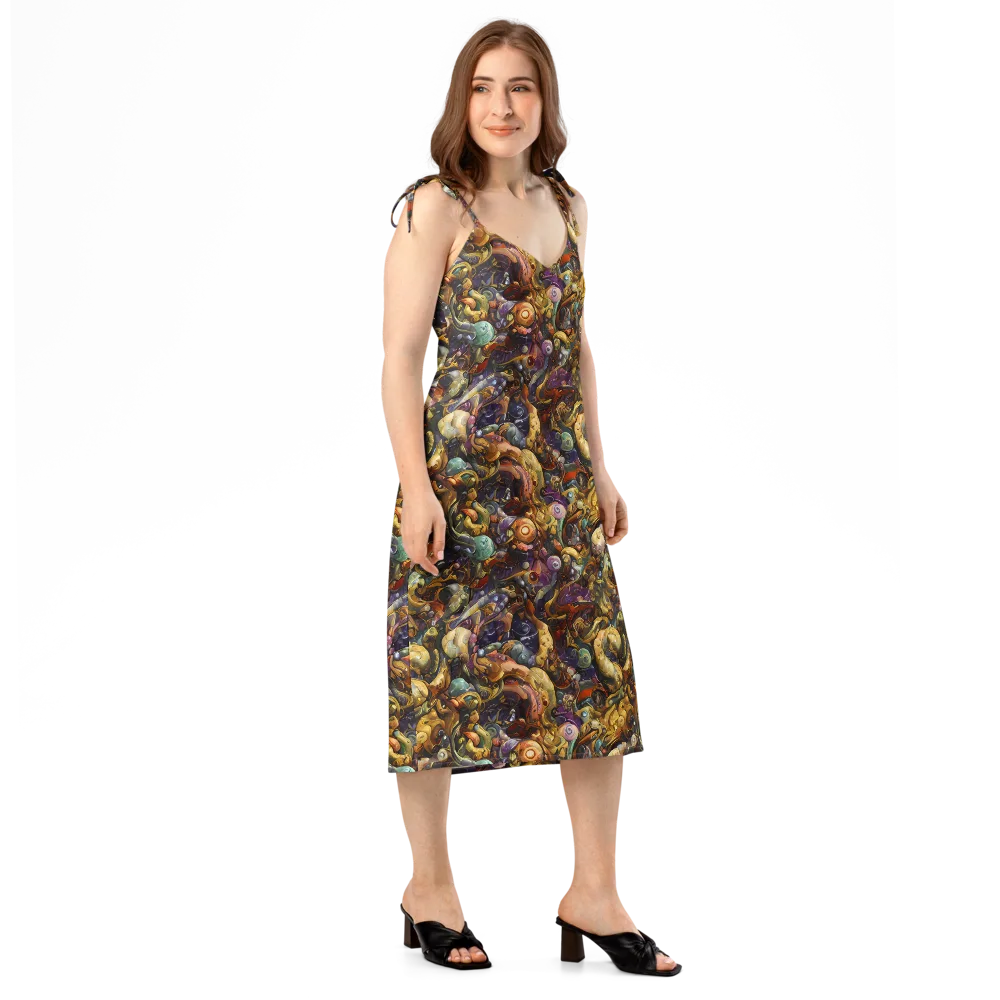 Baroque Current on Slip Dress — Right Front