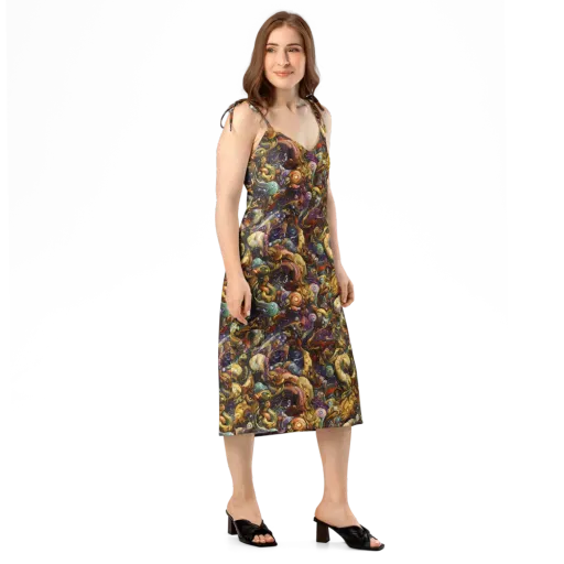 Baroque Current on a Slip Dress