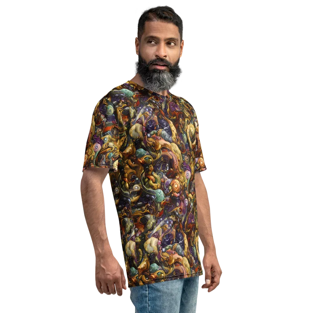 Baroque Current on Men's Crew Neck T-Shirt — Right