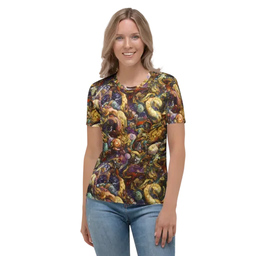 Baroque Current on a Women's Crew Neck T-Shirt