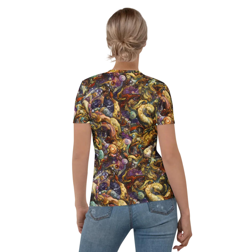 Baroque Current on Women's Crew Neck T-Shirt — Back