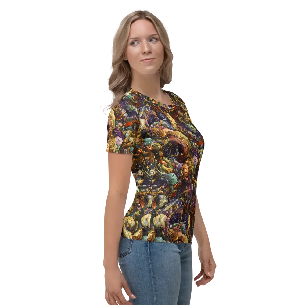 Baroque Current on Women's Crew Neck T-Shirt — Right