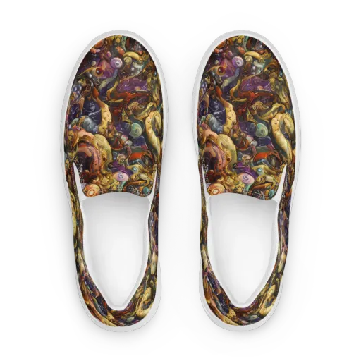Baroque Current on a Women's Slip-On Canvas Shoes