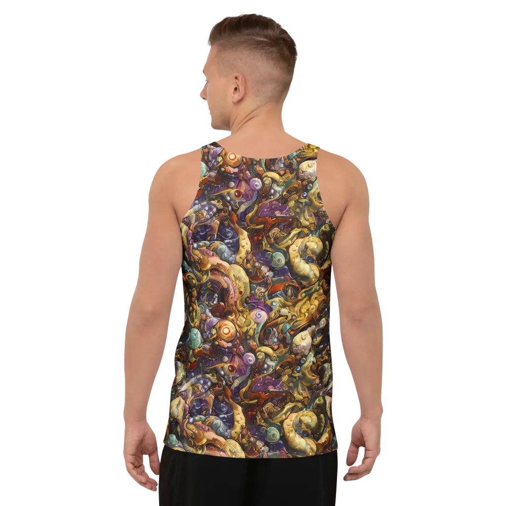 Baroque Current on Men's Tank Top — Back