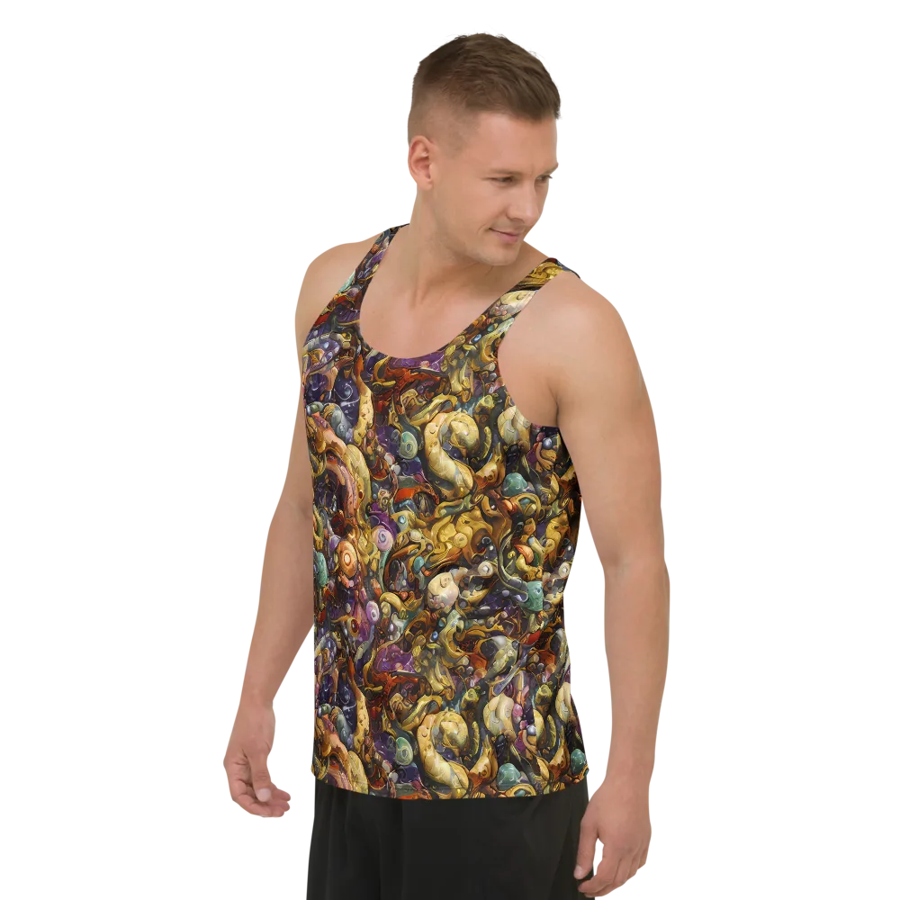 Baroque Current on Men's Tank Top — Left Front