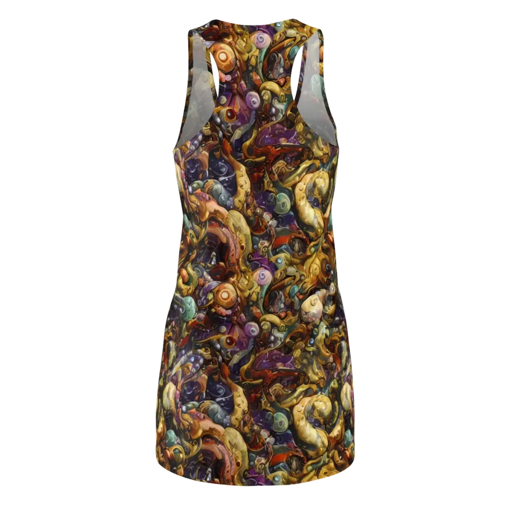 Baroque Current on Racerback Dress — Back