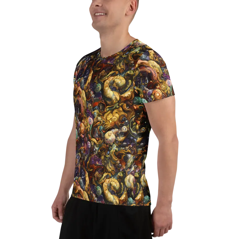 Baroque Current on Men's Athletic T-Shirt — Left