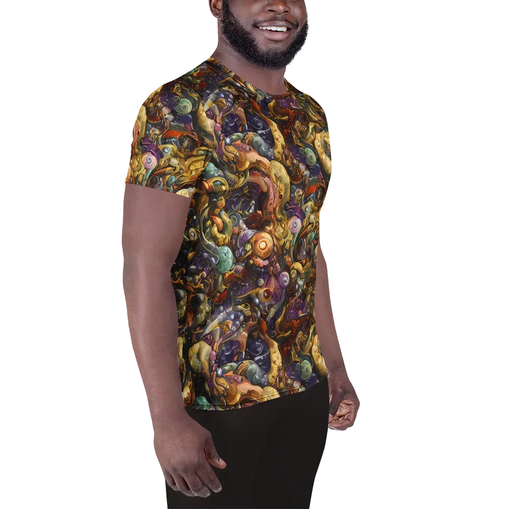 Baroque Current on Men's Athletic T-Shirt — Right