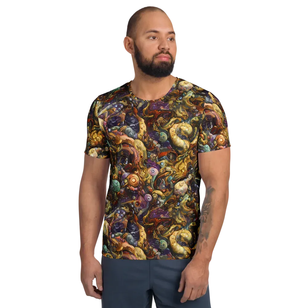 Baroque Current on Men's Athletic T-Shirt — Front