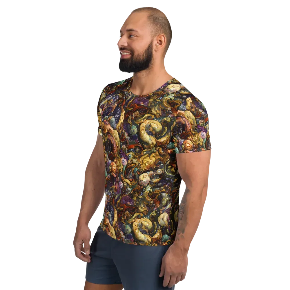 Baroque Current on Men's Athletic T-Shirt — Left