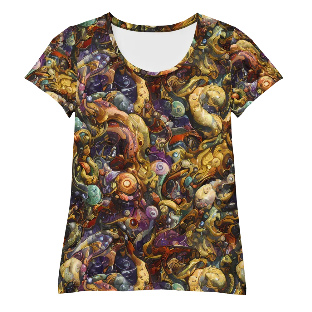 Baroque Current on Women's Athletic T-Shirt — Front