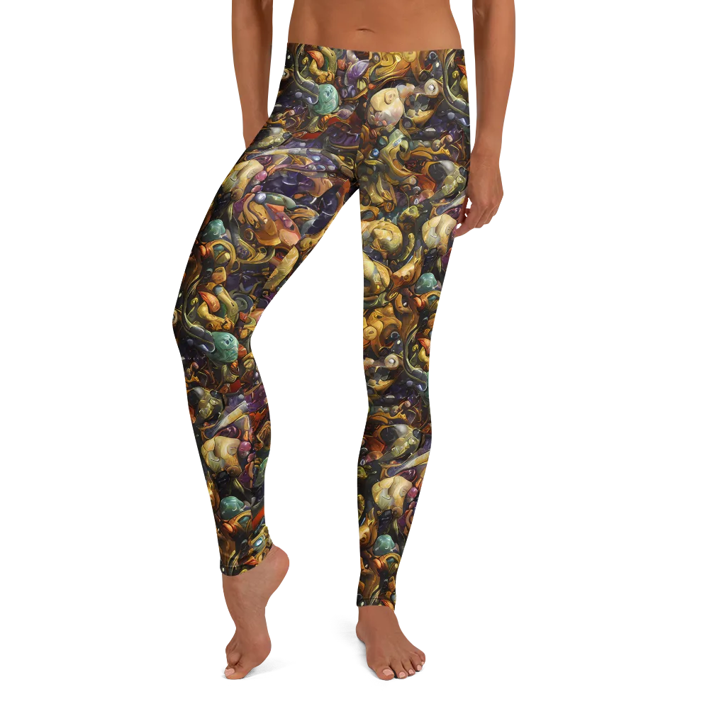 Baroque Current on Leggings — Front