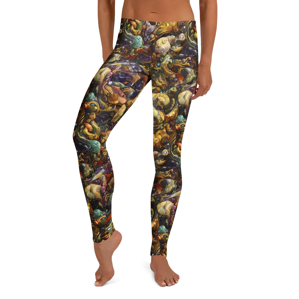 Baroque Current on Leggings — Front