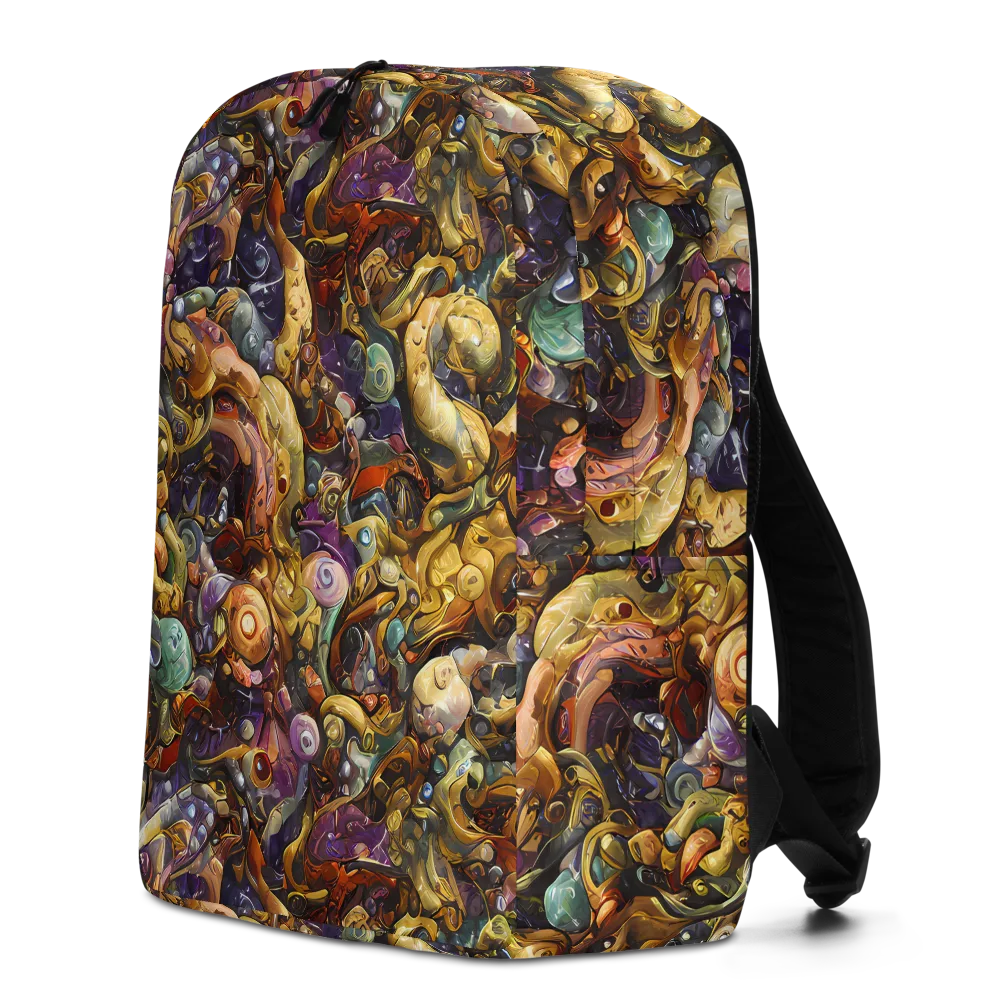 Baroque Current on Minimalist Backpack — Left