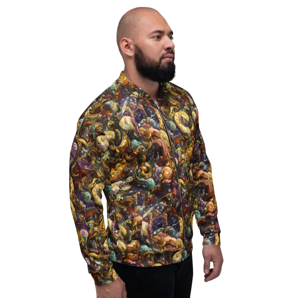 Baroque Current on Bomber Jacket — Right