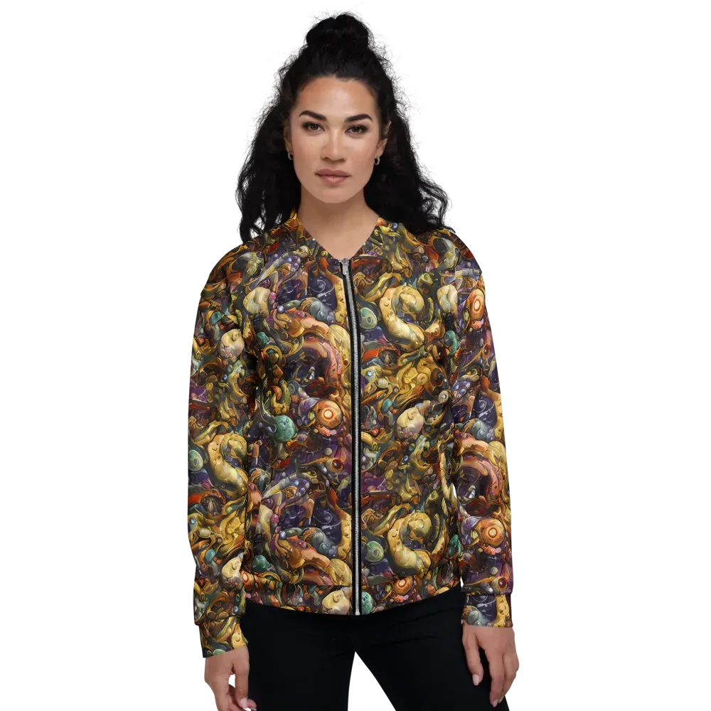 Baroque Current on Bomber Jacket — Front