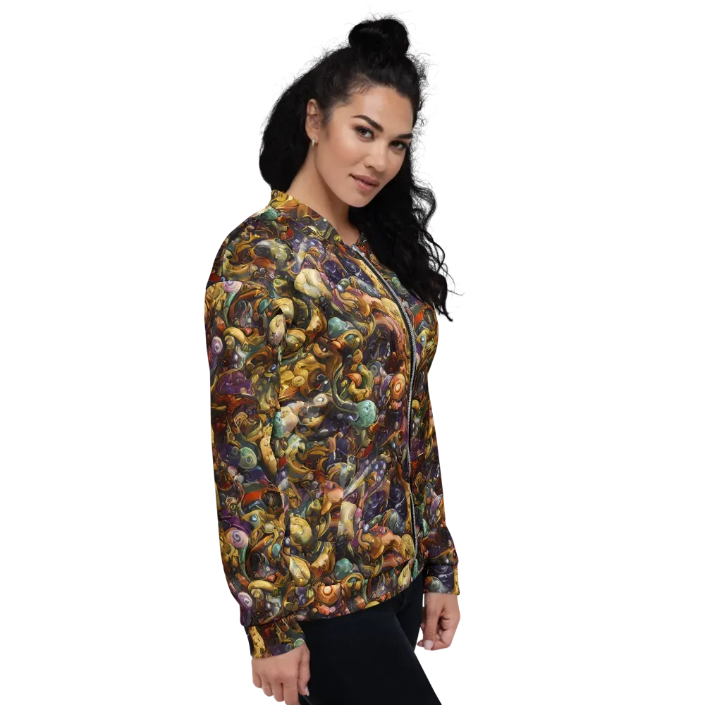 Baroque Current on Bomber Jacket — Right