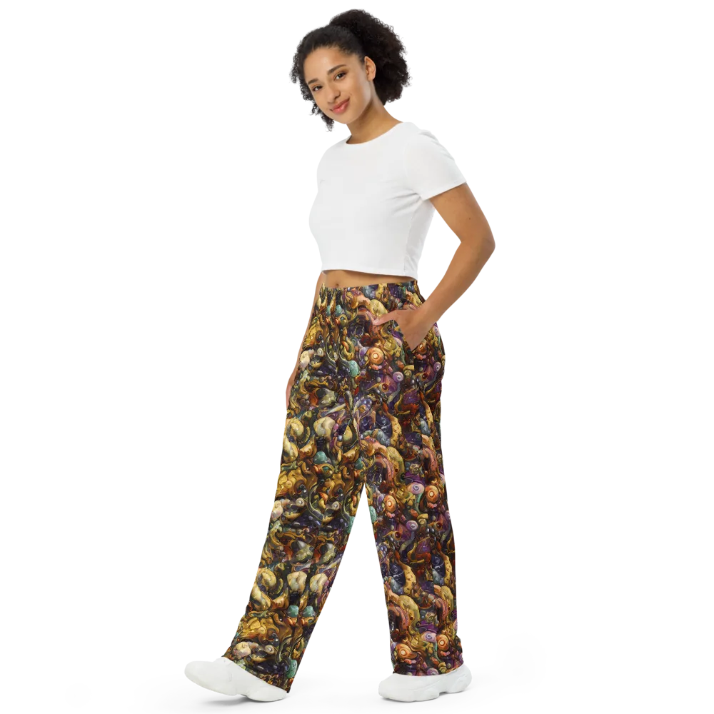Baroque Current on Wide-Leg Pants — Left Front