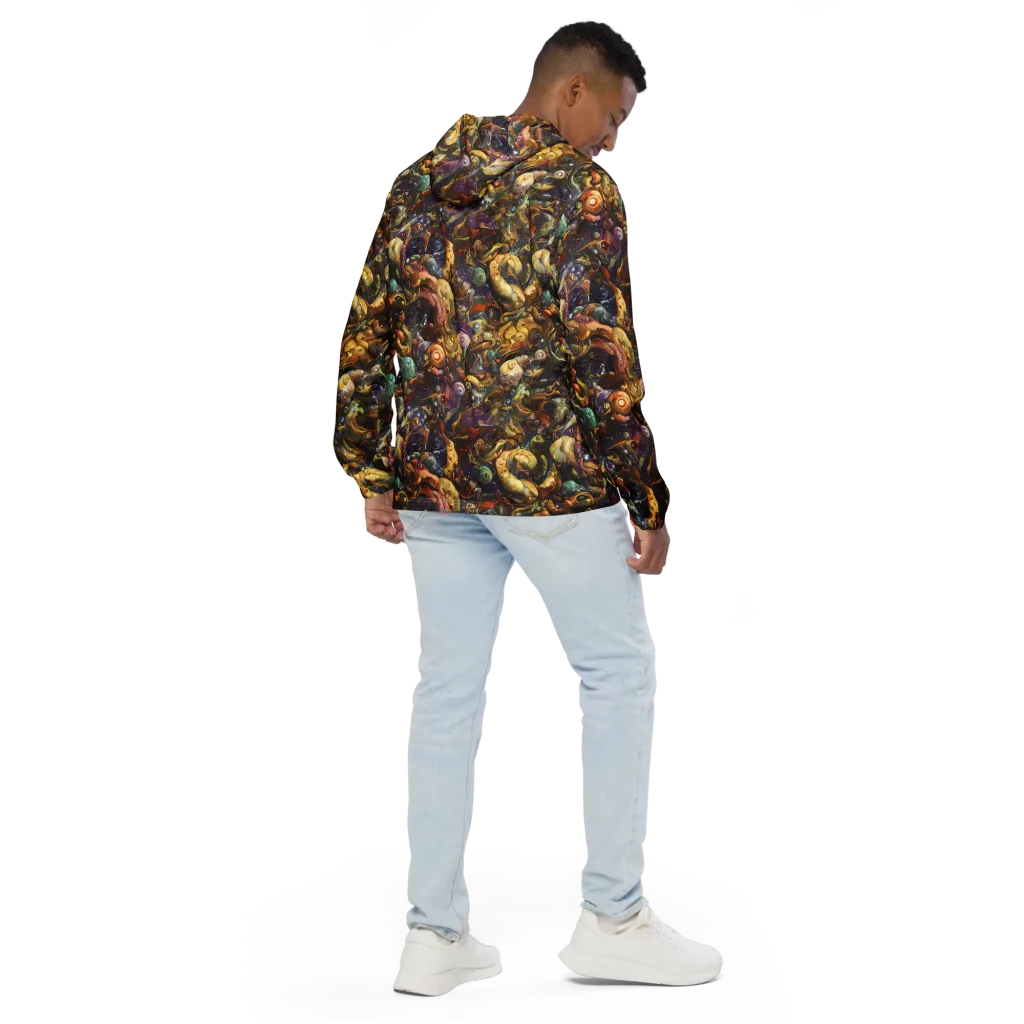Baroque Current on Men's Windbreaker — Back