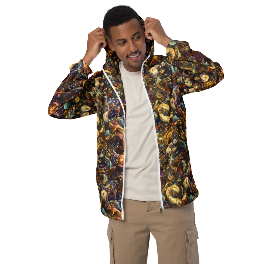 Baroque Current on Men's Windbreaker — Front