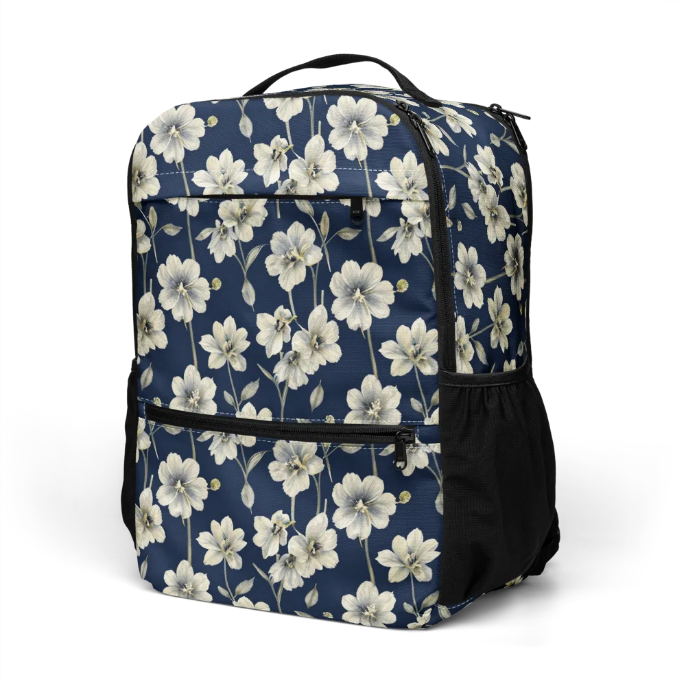 Ivory Nocturne on Utility Backpack — Left Front