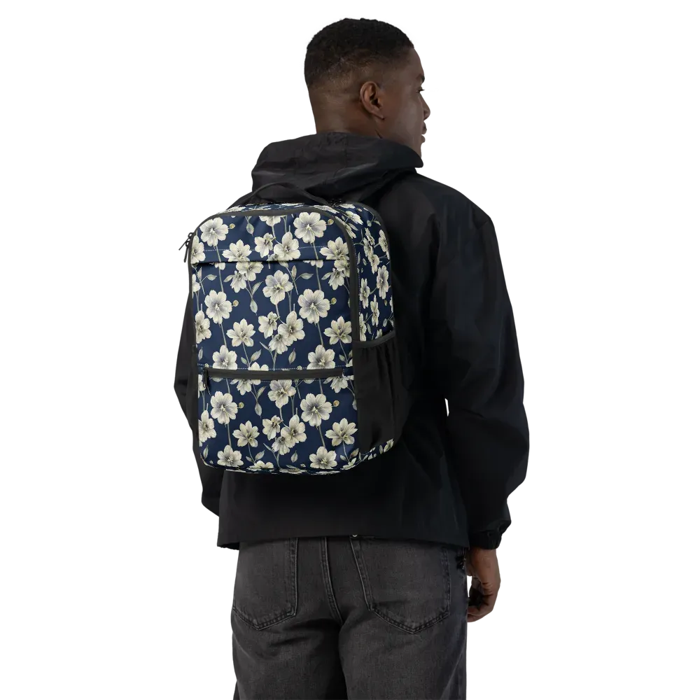 Ivory Nocturne on Utility Backpack — Back