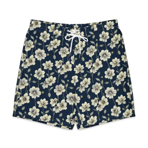Ivory Nocturne on a Men's Board Shorts