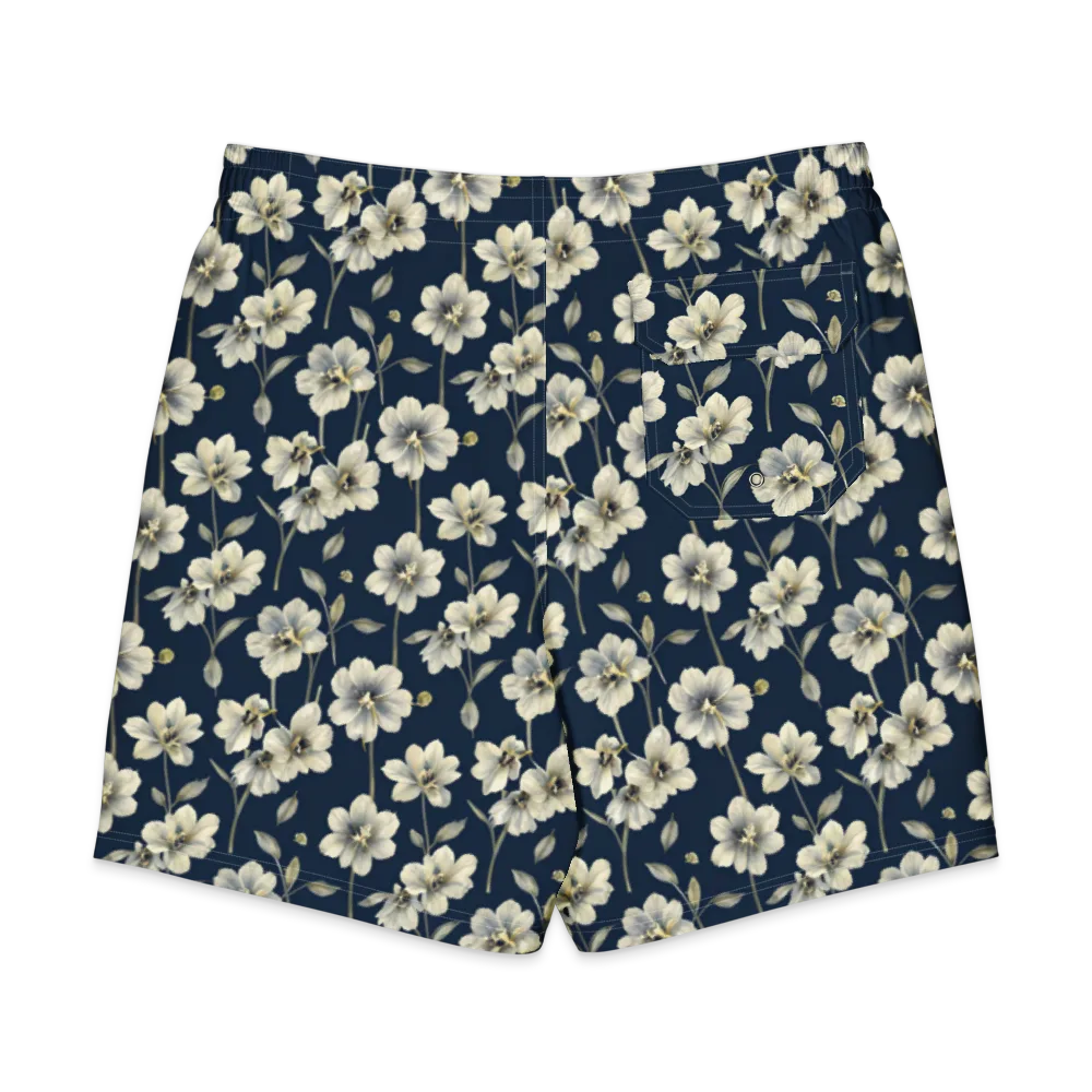 Ivory Nocturne on Men's Board Shorts — Back