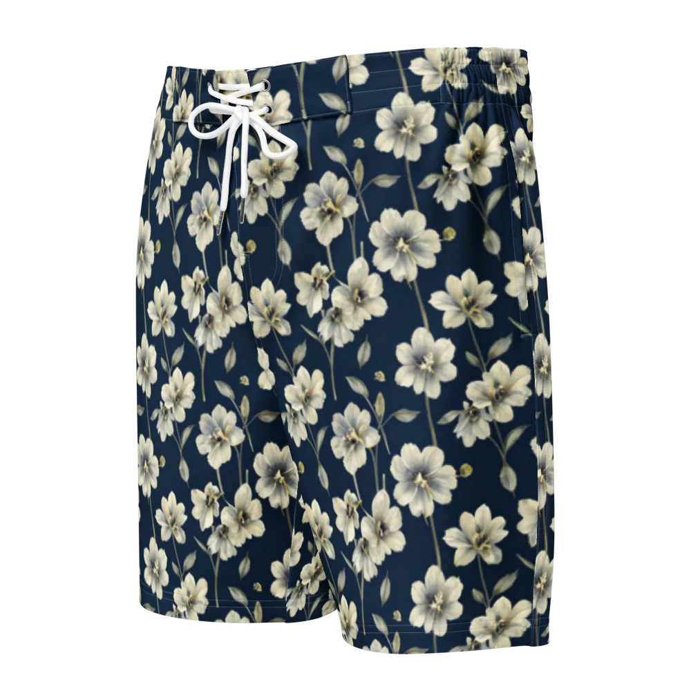 Ivory Nocturne on Men's Board Shorts — Front