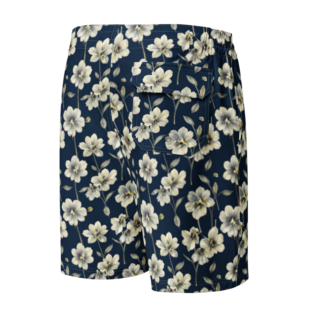 Ivory Nocturne on Men's Board Shorts — Back