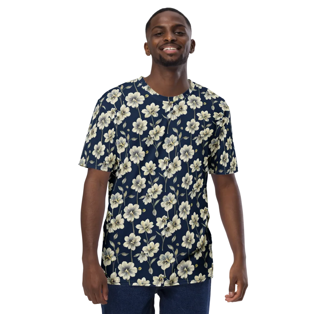 Ivory Nocturne on Men's Crew Neck T-Shirt — Front