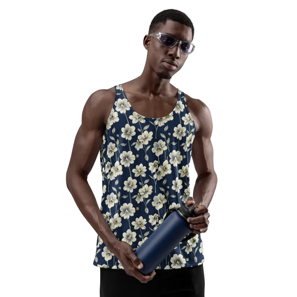 Ivory Nocturne on Men's Tank Top — Front
