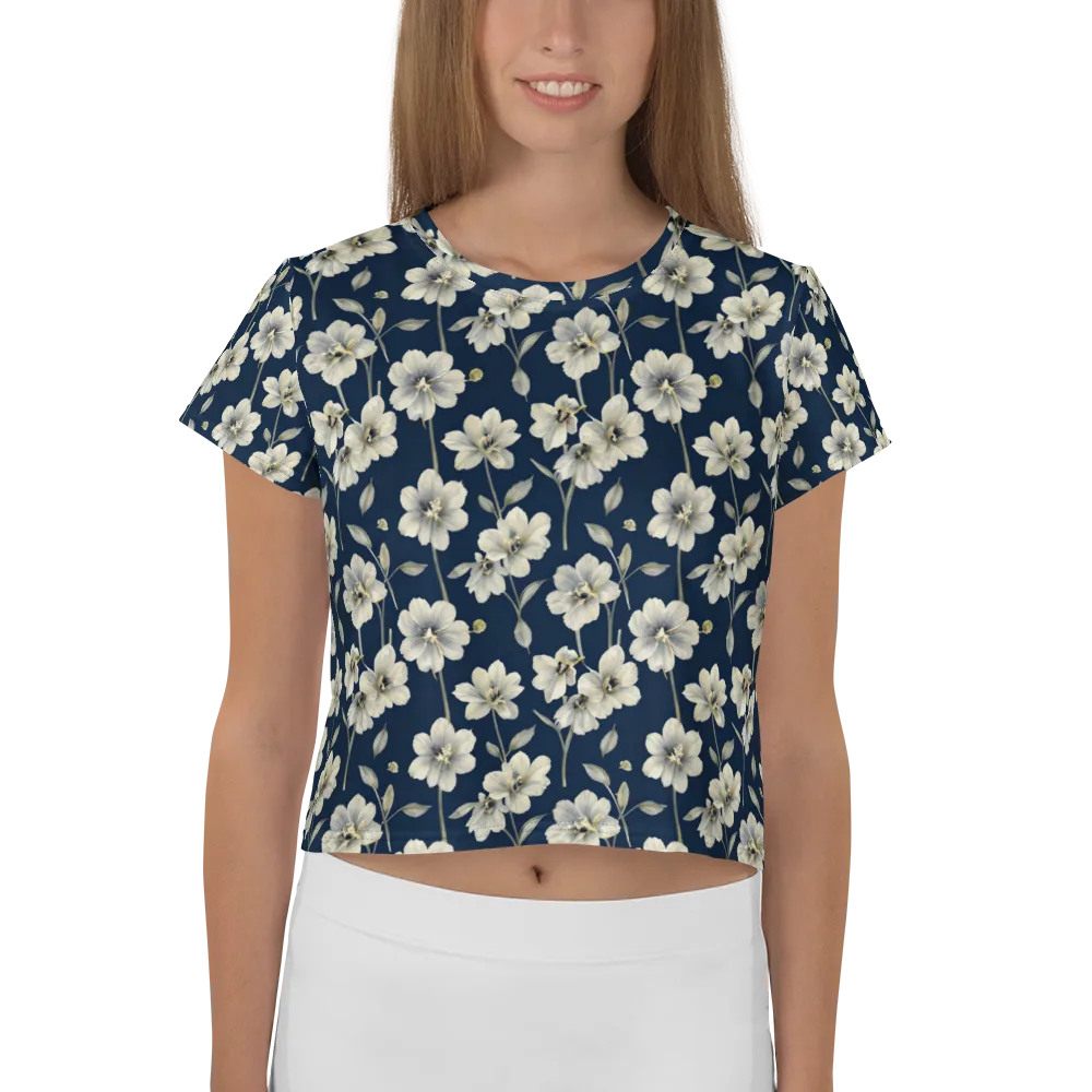 Ivory Nocturne on Crop Tee — Front