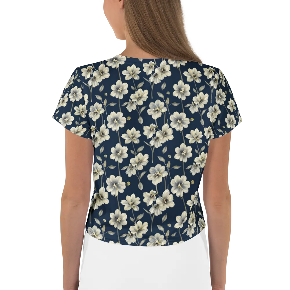 Ivory Nocturne on Crop Tee — Back