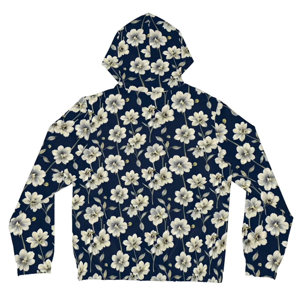Ivory Nocturne on Women's Full-Zip Hoodie — Back