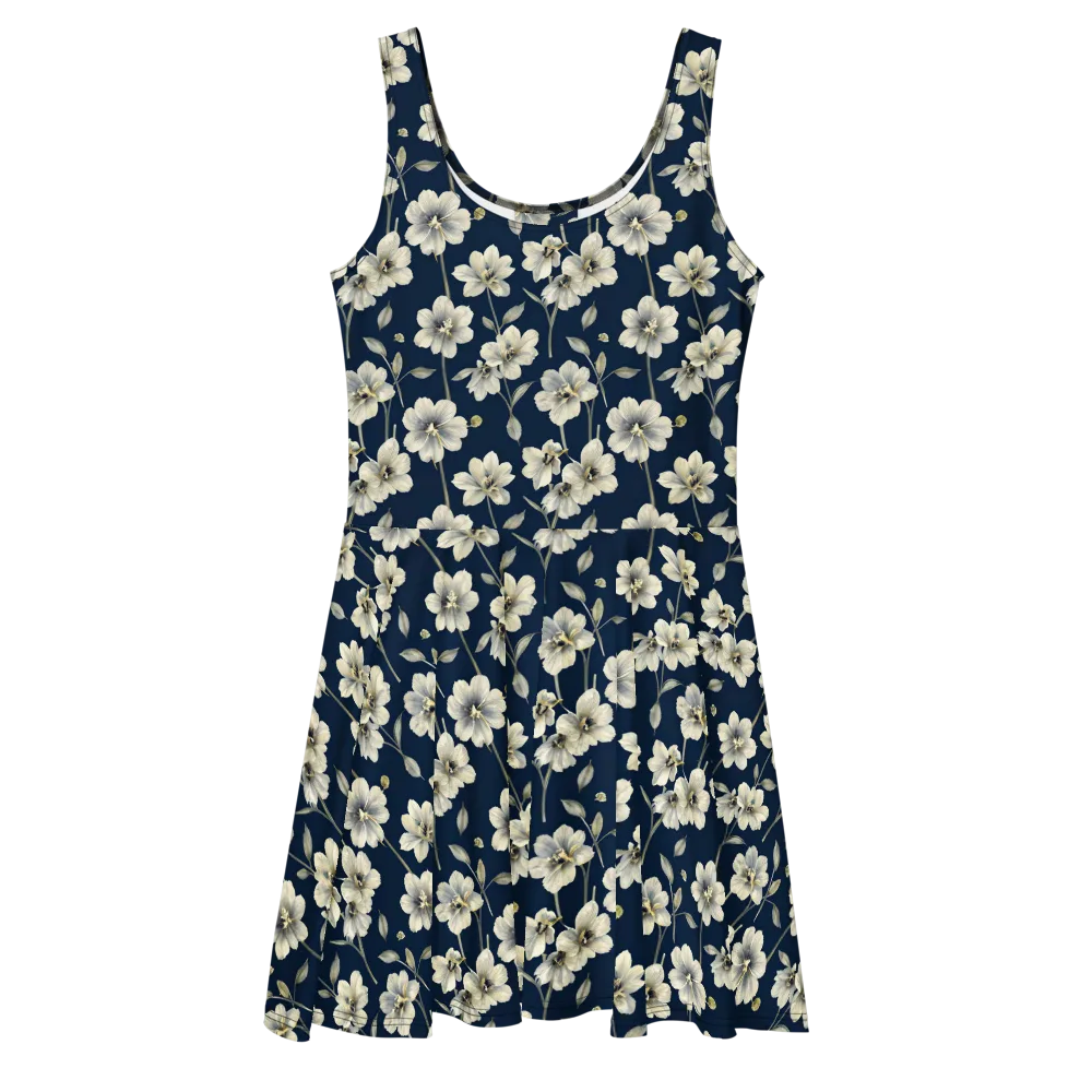 Ivory Nocturne on Skater Dress — Front