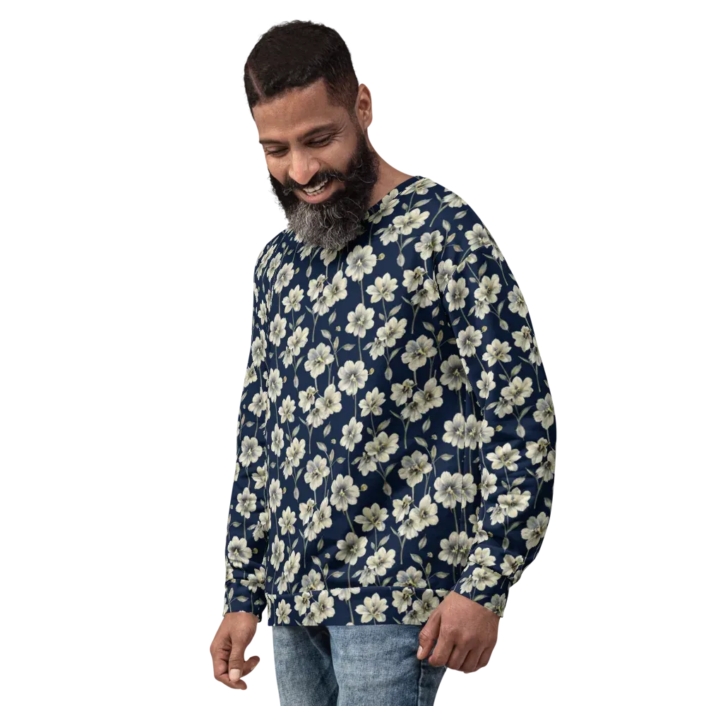 Ivory Nocturne on Sweatshirt — Left Front