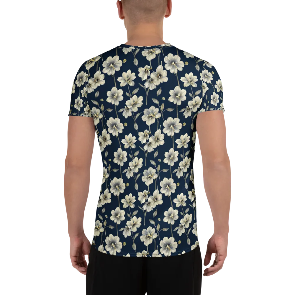 Ivory Nocturne on Men's Athletic T-Shirt — Back