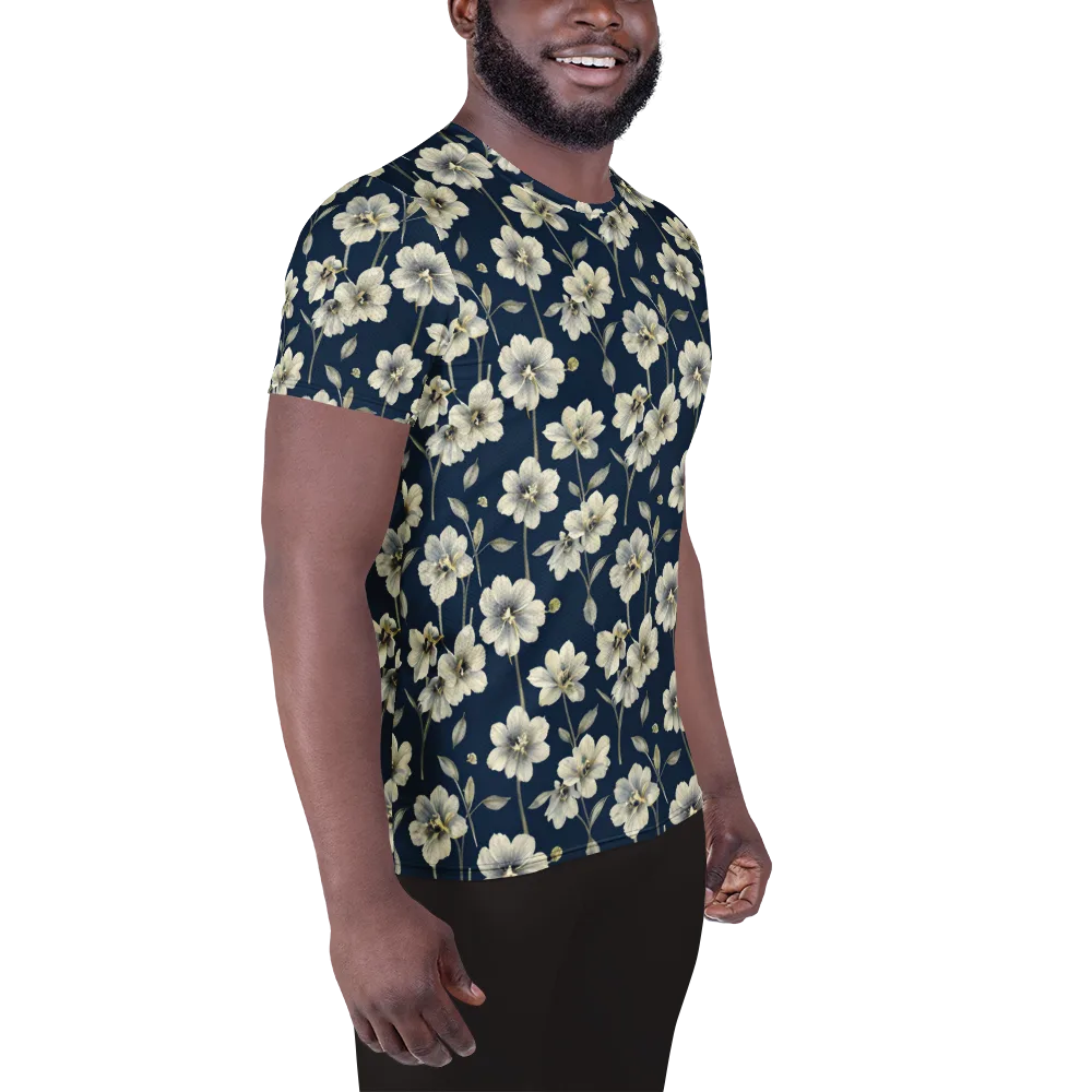 Ivory Nocturne on Men's Athletic T-Shirt — Right