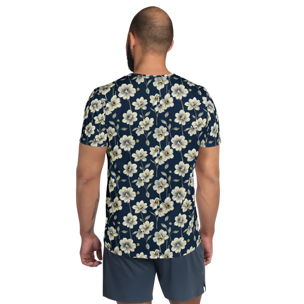 Ivory Nocturne on Men's Athletic T-Shirt — Back