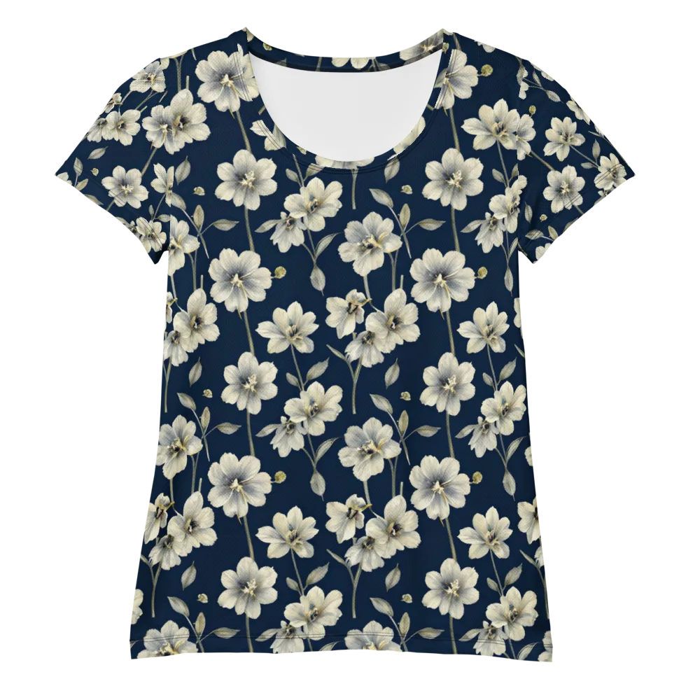 Ivory Nocturne on Women's Athletic T-Shirt — Front