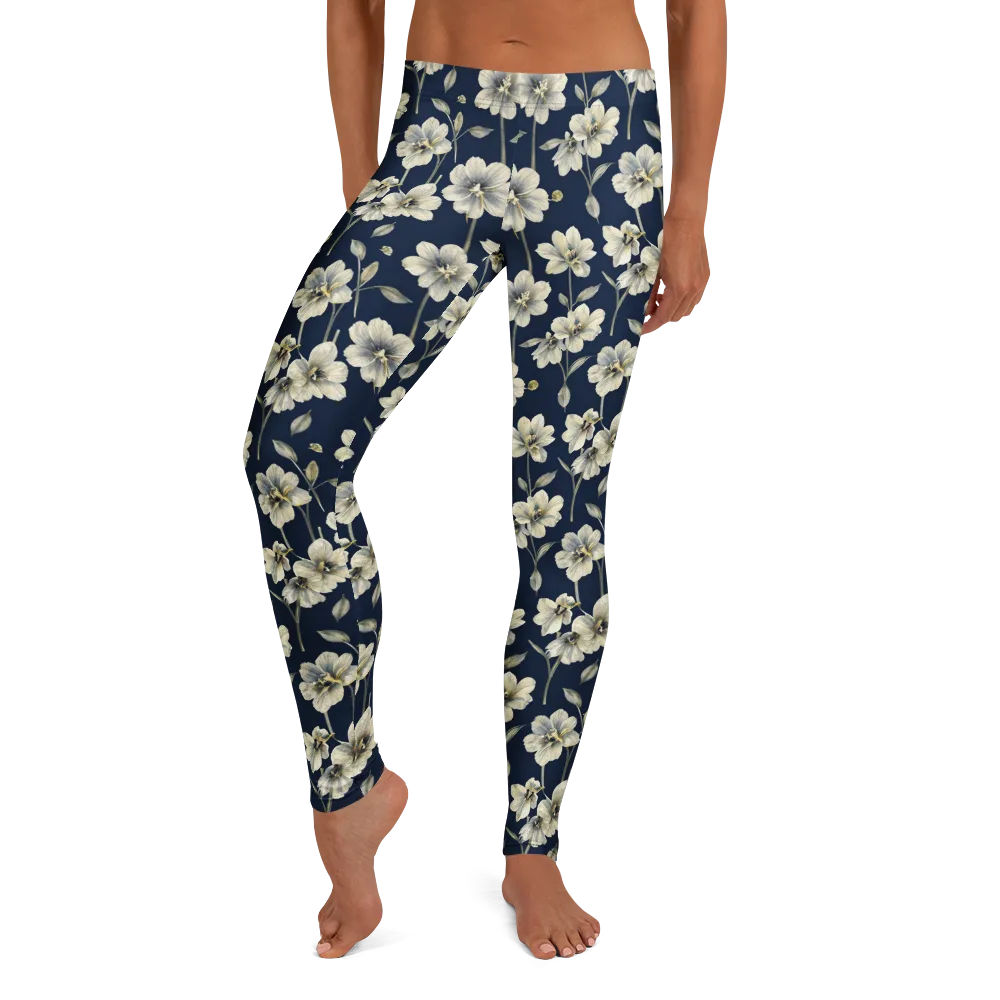 Ivory Nocturne on Leggings — Front