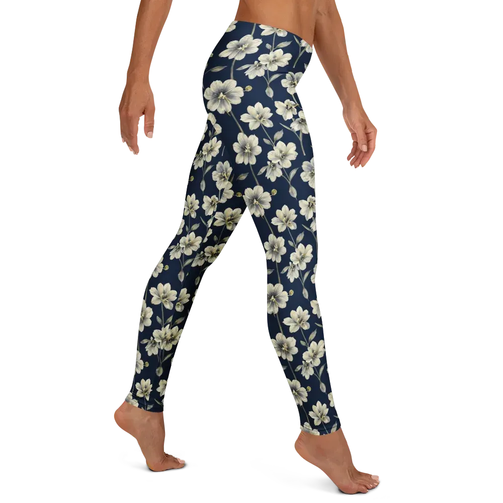 Ivory Nocturne on Leggings — Right