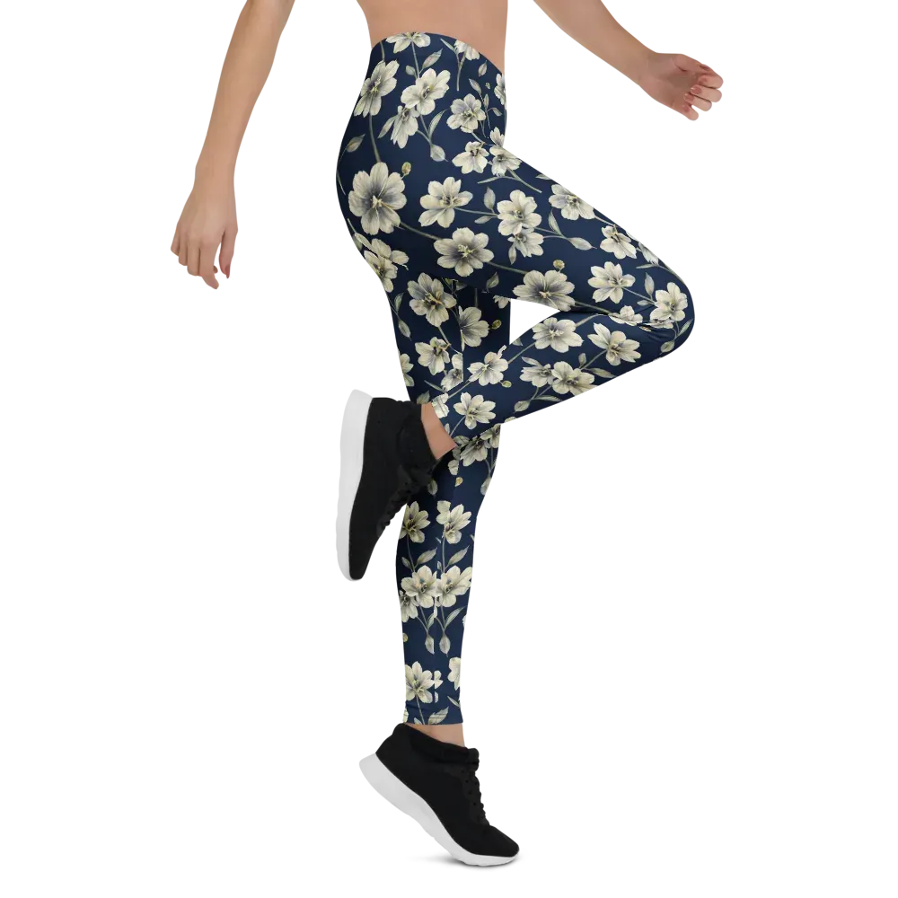 Ivory Nocturne on Leggings — Right