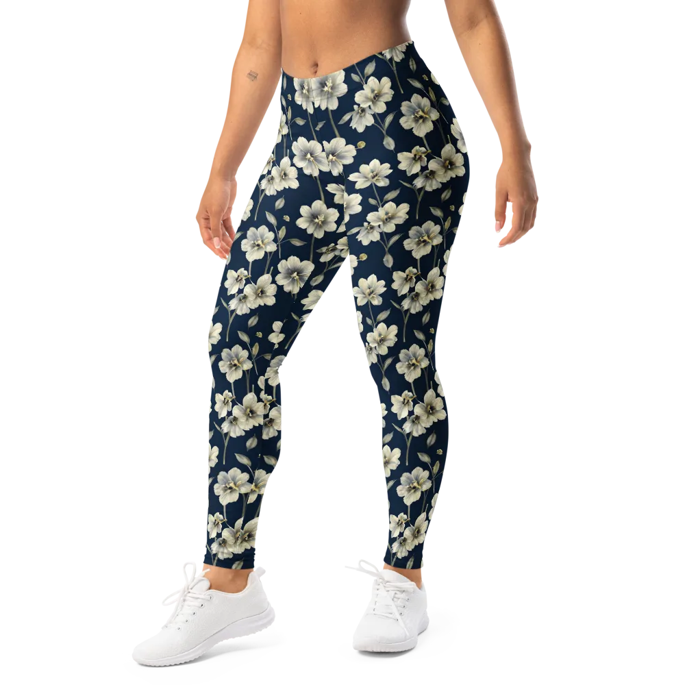 Ivory Nocturne on Leggings — Left Front