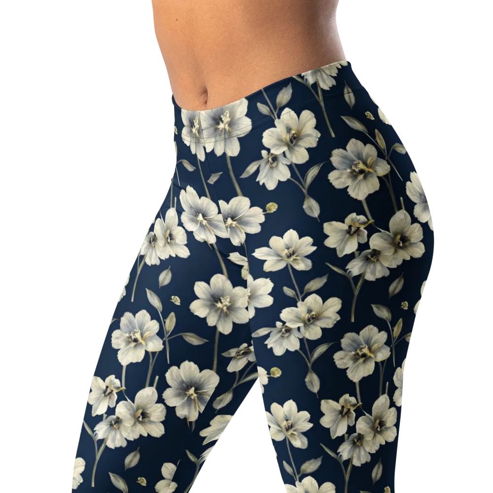 Ivory Nocturne on Leggings — Left Front