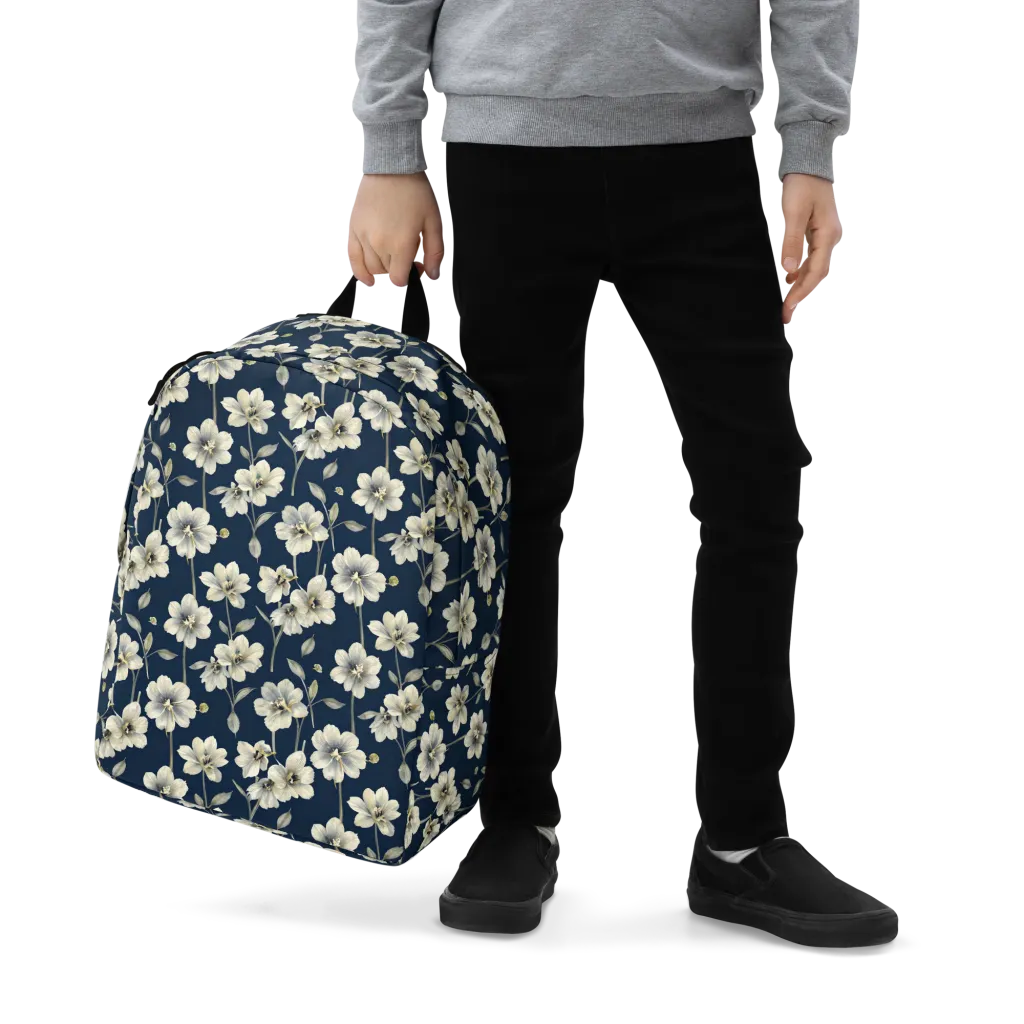 Ivory Nocturne on Minimalist Backpack — Zoomed-in